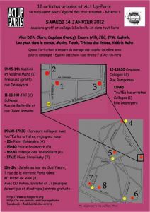 Act Up Paris et 21 artistes urbains pour l'égalité des droits 